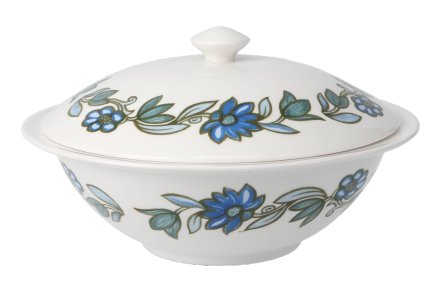Susie Cooper Art Nouveau - Blue Vegetable Tureen with Lid Susie Cooper Art Nouveau - Blue Vegetable Tureen with Lid